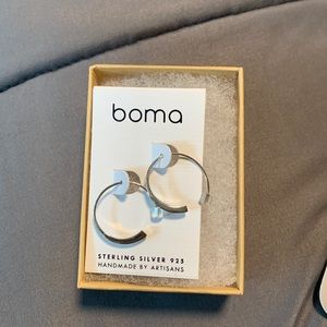 Boma sterling silver hoops